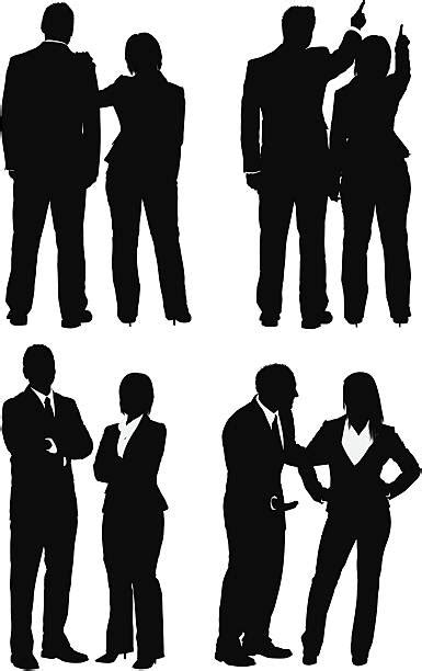 Two People Talking Silhouette Illustrations, Royalty-Free Vector ...