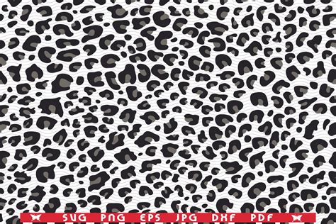 SVG Leopard Skin Seamless Pattern Digital Clipart By DesignStudioRM