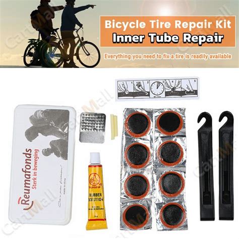 Bike Inner Tube Repair Kit Bicycle Tube Patch Kits With Portable