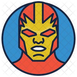 Mr Miracle Icon Download In Colored Outline Style