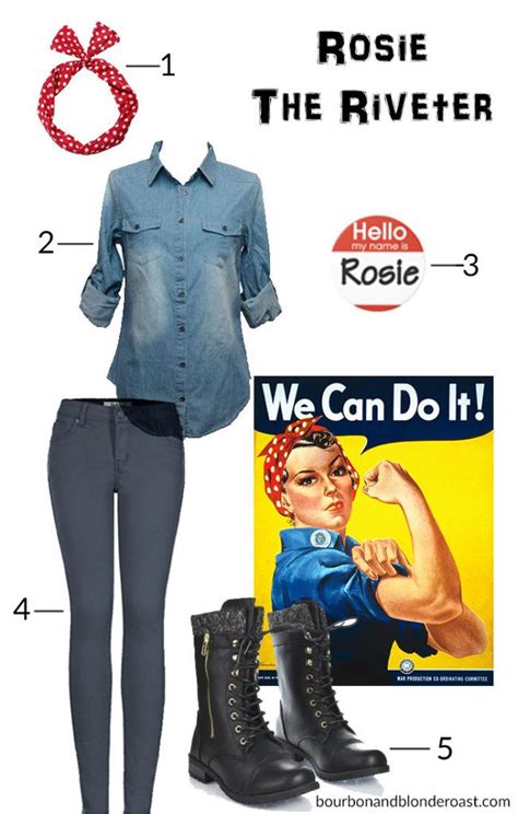 Rosie The Riveter Halloween Costume Easy Halloween