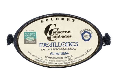 Mejillones de las Rías Gallegas 8 12 Natural OL 120 GOURMET