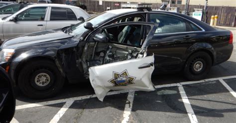 Suspected Drunk Driver Slams Into El Cerrito Police Car Cbs San Francisco