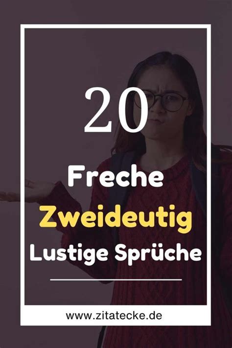 Freche Zweideutig Lustige Spr Che In