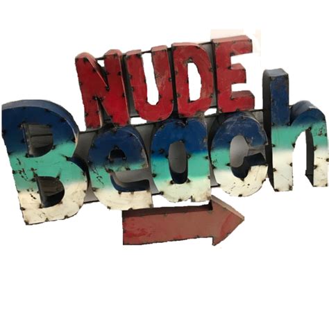 NUDE BEACH SIGN Gringo Joe S