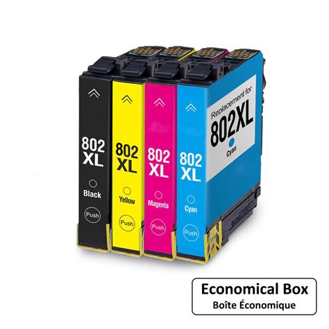 Epson 802 Durabrite Ultra Ink Cartridge High Yield Black And Standard Yield Colors Multipack