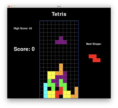 Github Barclayd Tetris Classic Tetris Game Built Using Python