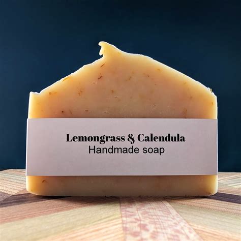 100 Natural Handmade Soap Lemongrass And Calendula Etsy