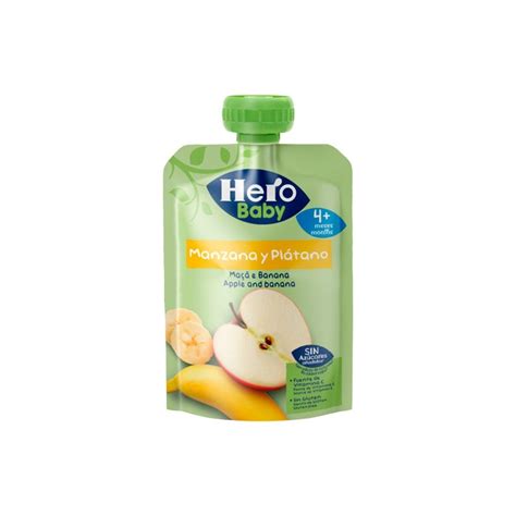 Hero Baby Bolsita Manzana y Plátano 100g Vistafarma