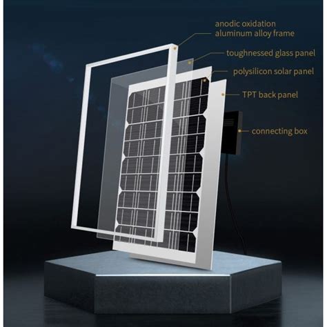 Polysilicon Solar Panel 18V 10W High Conversion Efficiency Digiware Store