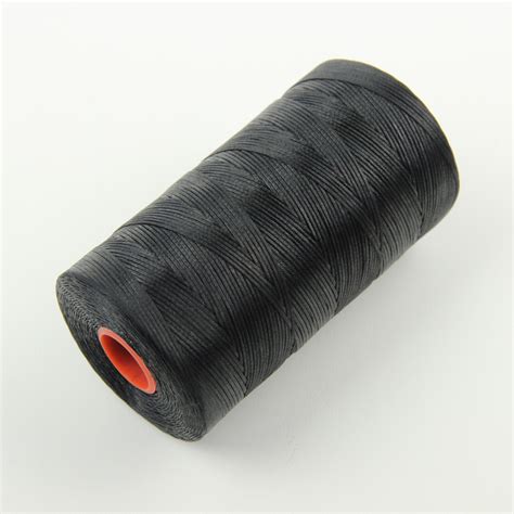 Нить для перетяжки руля вощеная (цвет черный SIM 1), толщина 0.8 мм ...