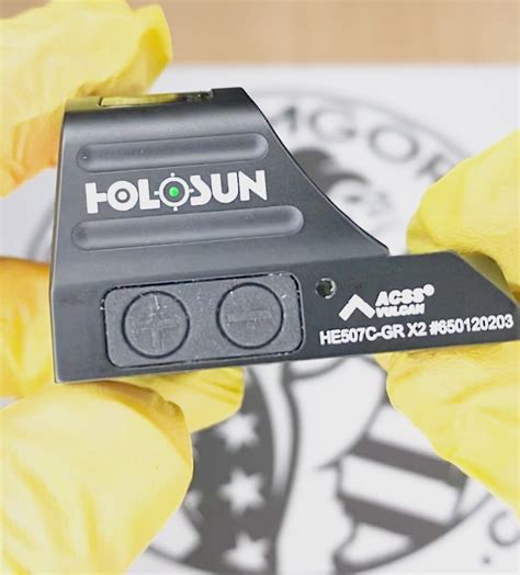 Holosun 507c X2 Green Dot Acss Vulcan Reticle Rmr Footprint Solar Fa Freedom Gorilla