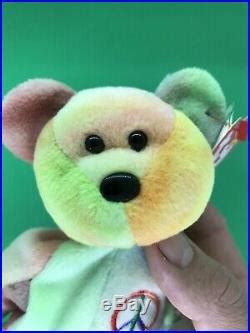 TY Peace Bear Beanie Baby Rare Retired Original 1996 Pristine Mint