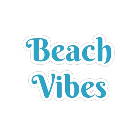 Transparent Beach Decals Etsy