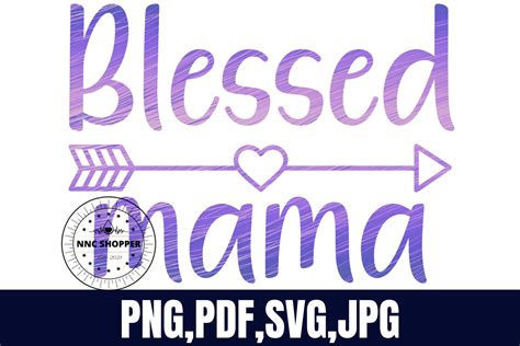 Blessed Mom Svg Graphic By Nnc Shopper · Creative Fabrica