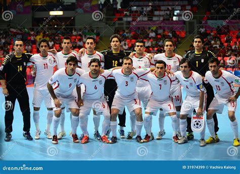 Iran National Futsal Team Editorial Stock Image Image Of Iran 31974399