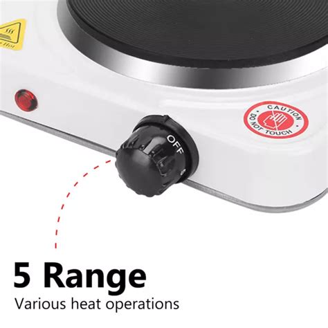 W Portable Electric Hot Plate Cooker Hotplate Single Cook Top Caravan Stove Picclick Au