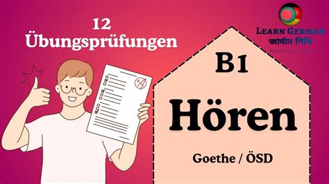 Module B1 Neu Einheit 09 Hören B1 Hören mit Lösungen Goethe