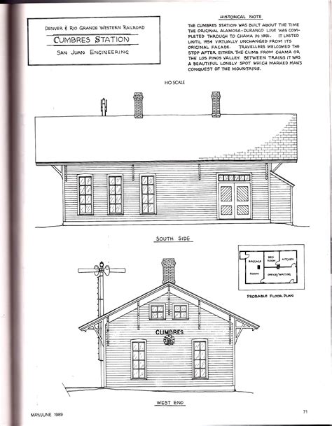 Engine Shed Goods Shed Plans Drawings Dimensions Scratchbuilding More