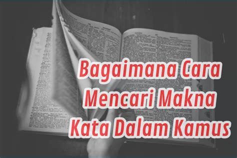 bagaimana  mencari makna kata  kamus berikan contoh katanya