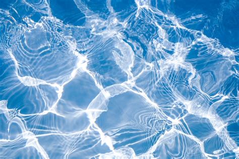 Premium Photo Rippled Pattern Of Clean Water In A Blue Swimming Pool