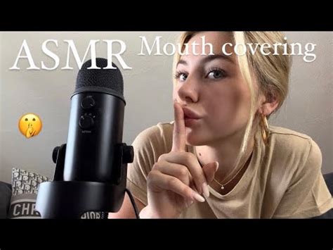 Asmr Mouth Covering With Shhh Whispering To Be Quiet German