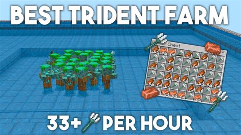 Best Trident Farm In Minecraft Bedrock Mcpe Windows Xbox Ps