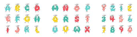 Premium Vector | Cute children alphabet Kids font Vector illustration