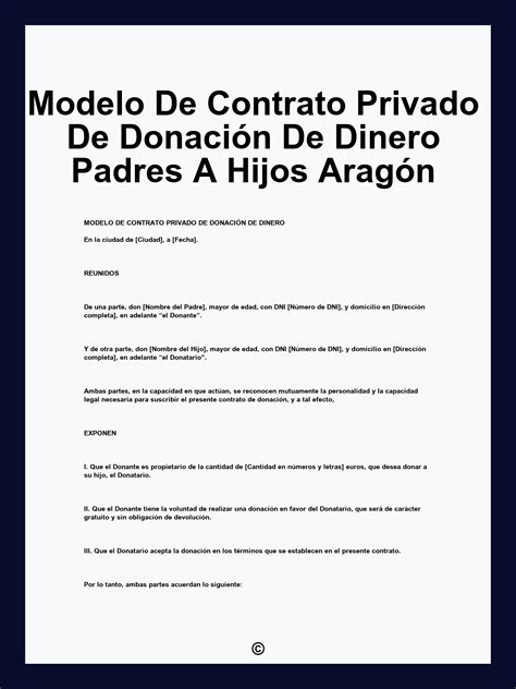 Contrato De Donacin Ejemplos Y Formatos Word Pdf