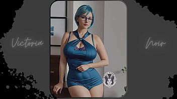 Ai Vibrant Blue Hair And Dark Glasses Dominatrix Part Waifu Models Xvideos