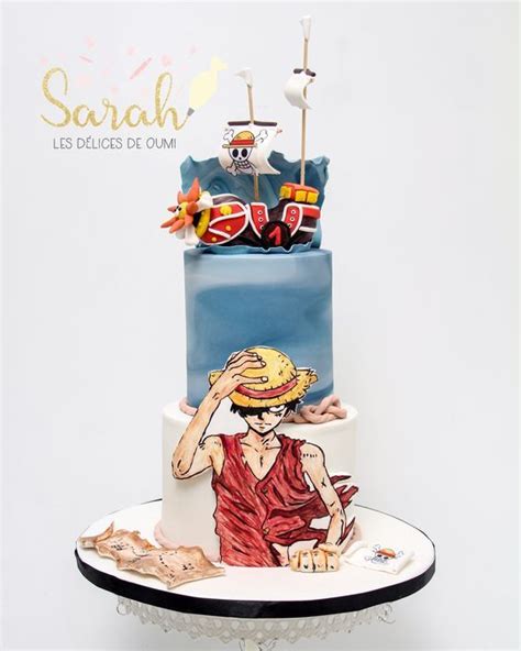 Inspirações de Bolos One Piece Anime cake Birthday party desserts