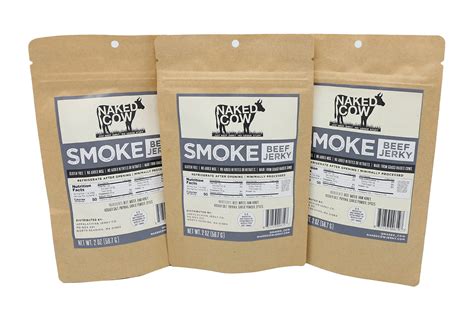 Buy Naked Cow All Natural Grass Fed Beef Jerky SMOKE 3 Pack Online At DesertcartINDIA