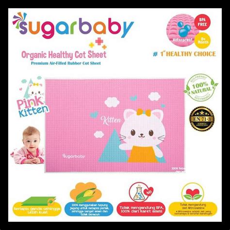 Jual Sugar Baby Organic Healthy Premium Air Filled Rubber Cot Sheet