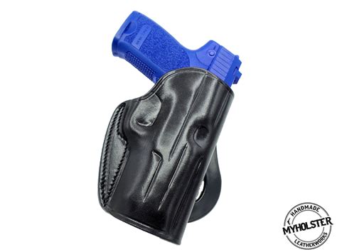 Beretta 92X Compact OWB Leather Quick Draw Paddle Holster – MyHolster