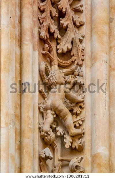 Naked Man Carved Stone On Salamanca Stock Photo Shutterstock