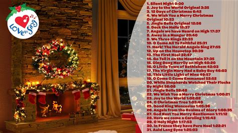 Top 31 Christmas Songs And Carols Music Playlist With A Fireplace 🎄