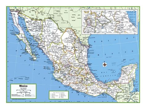 Large detailed political and administrative map of Mexico | Mexico