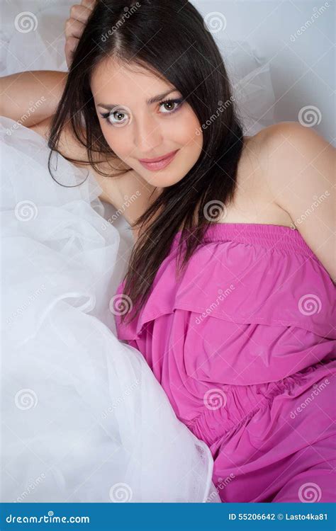 Brunette Woman Stock Photo Image Of Face Attractive