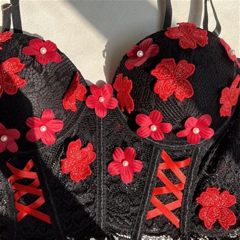 Black Swinol Floral Beautiful Underwear Piece Fairy Sexy Lingerie Luxury Bra Padded Fine