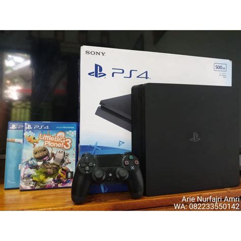 Jual Playstation 4 Slim Jet Black HDD 500GB Shopee Indonesia