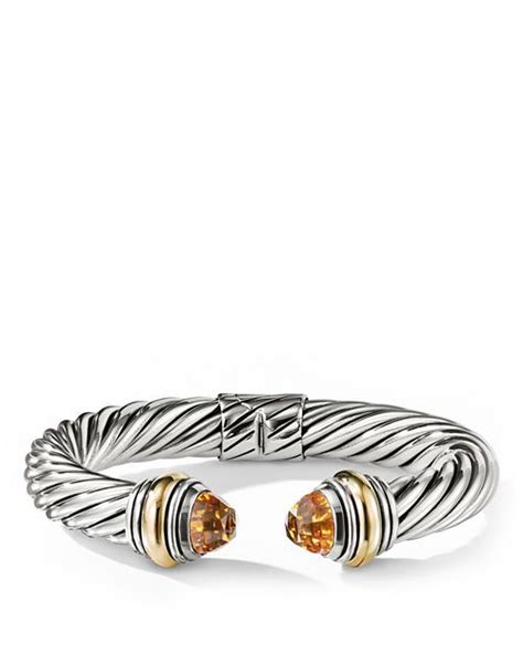 David Yurman Cable Classics Bracelet With K Gold Mm Jewelry