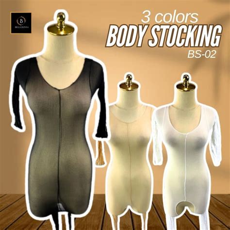 Jual Belladonna Id COD Body Stocking Lingerie BS Model Seamless Wanita Dewasa Sexy Anggun
