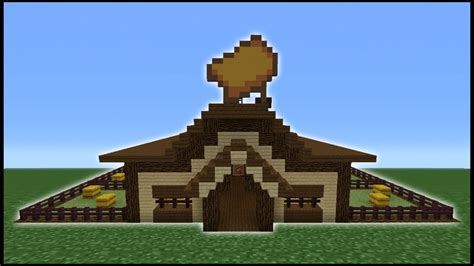 Minecraft Tutorial How To Make A Horse Stables Youtube