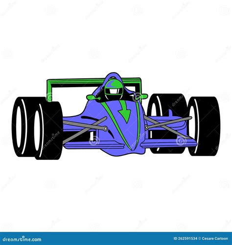 Cartoon Race Car Stock Vector Illustration Of Sport 262591534
