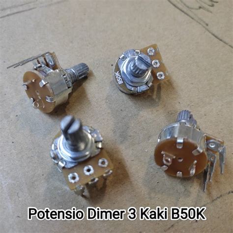 Jual Potensio Dimer 3 Kaki B50K On Off Di Lapak BERKAH ELEKTRONIK