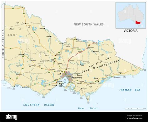 map   australian state victoria stock photo alamy