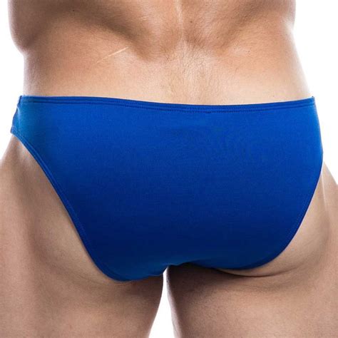 Slip Bikini Taille Basse Cut Men Provocative Bleu Royal Cut Men