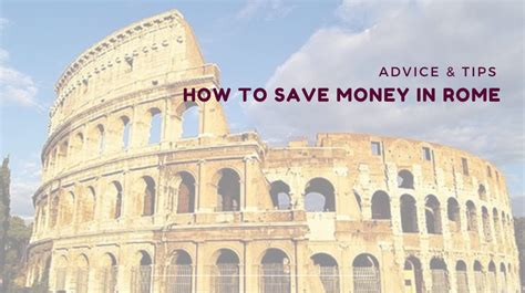 How To Save Money In Rome