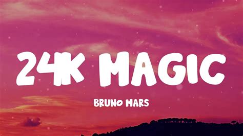 24k Magic Bruno Mars Lyrics Youtube