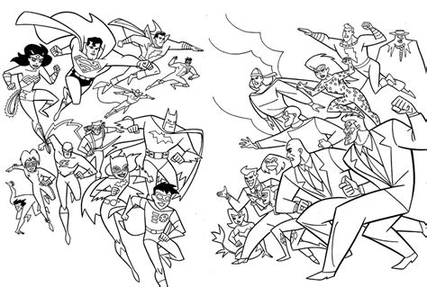 Coloring Pages Justice League Of America